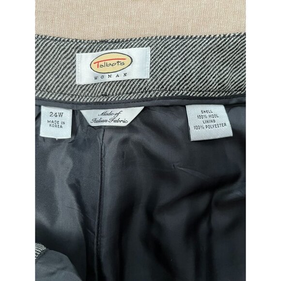 LIKE NEW Talbots Womens 24W Gray 100% Wool Pants With Side Pockets - Picture 5 of 8